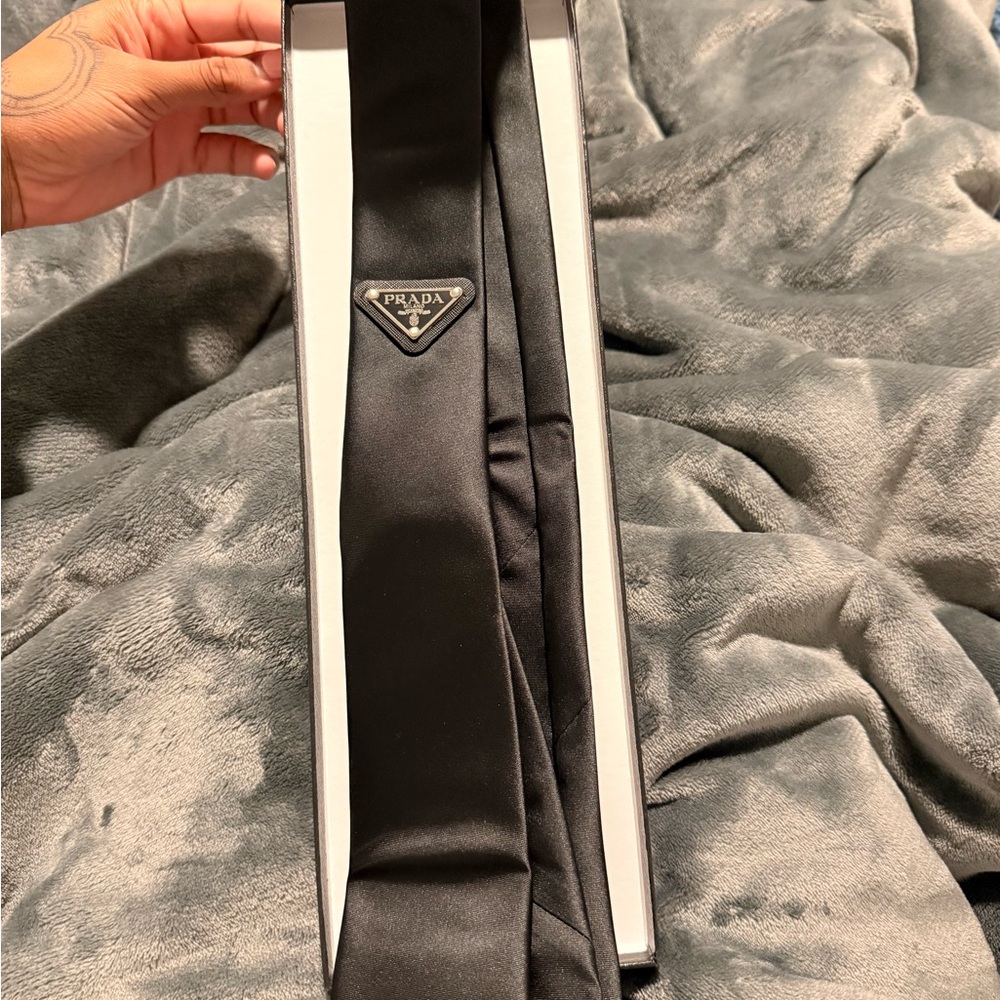 Prada Classic Black Necktie - Picture 2 of 6